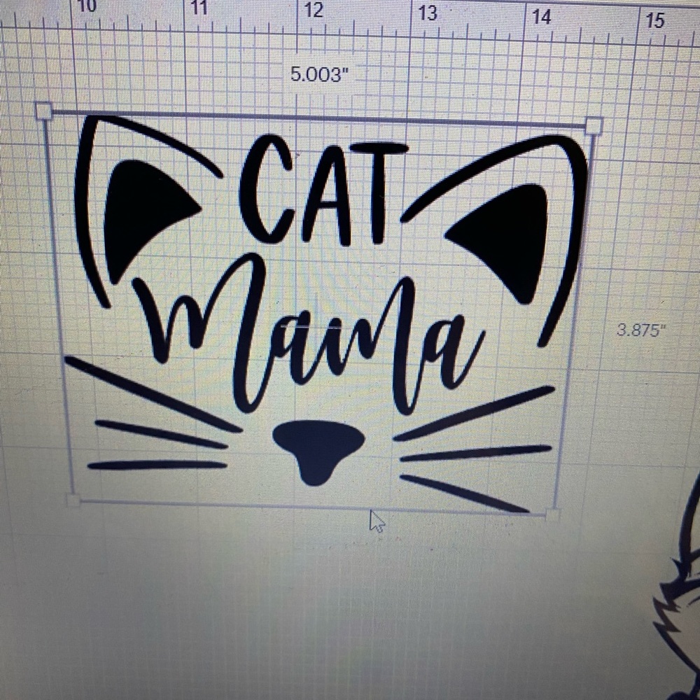 Cat mama decal